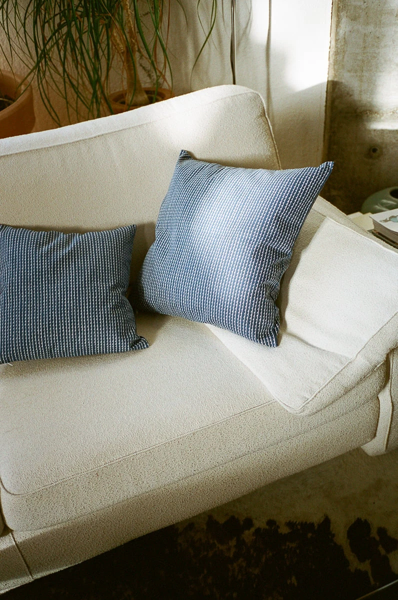 Artek Rivi Cushion Cover, 40 X 40 Cm, Blue - White 6 Artek Rivi Cushion Cover, 40 X 40 Cm, Blue - White - Image 4