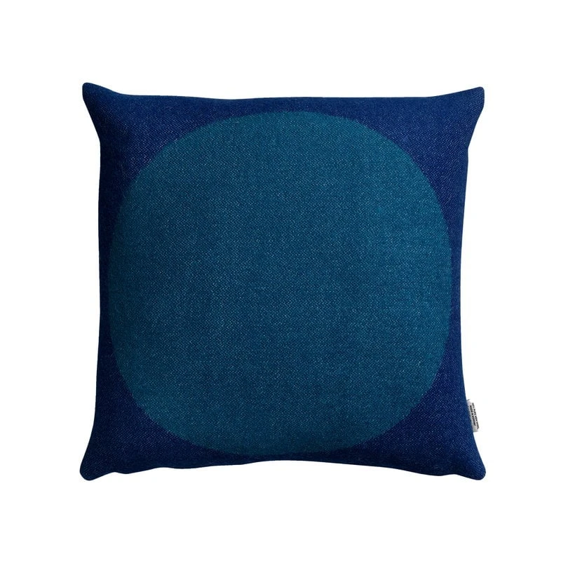 Røros Tweed Åsmund Bold Cushion, 50 X 50 Cm, Yellow - Blue 4 Røros Tweed Åsmund Bold Cushion, 50 X 50 Cm, Yellow - Blue - Image 2