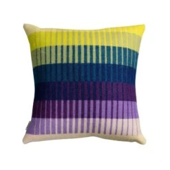 Røros Tweed Åsmund Gradient Cushion, 50 X 50 Cm, Yellow - Blue