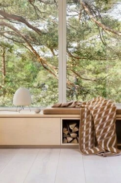 Røros Tweed Bislett Throw 200 X 135 Cm, Cappuccino -Fine Home Textiles Store BISLETT 5152 Cappuccino 2