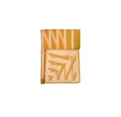 Røros Tweed Bislett Throw 200 X 135 Cm, Peach - Pistachio -Fine Home Textiles Store BISLETT THROW 5151 Peach and pistachio THUMB white