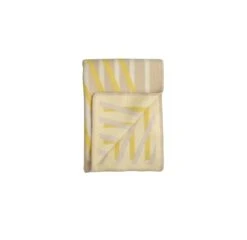 Røros Tweed Bislett Throw 200 X 135 Cm, Lemon Tart -Fine Home Textiles Store BISLETT THROW 5153 Lemon tart THUMB white