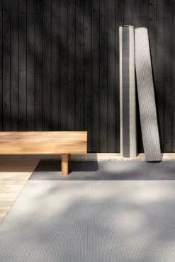 Woodnotes Beach In-Out Rug, Pearl Grey - Graphite 11 Woodnotes Beach In-Out Rug, Pearl Grey - Graphite -Fine Home Textiles Store Beach 15383040 pearl grey graphite ends with fringes Big Stripe and River rug rolls woodnotes