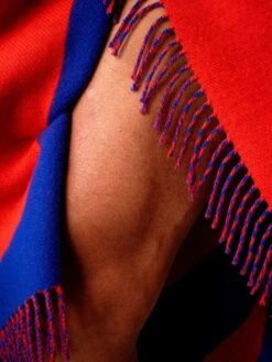 Raawii Brush Blanket, Blue - Red -Fine Home Textiles Store Brush Nicholai RedBlue Skin 3 role