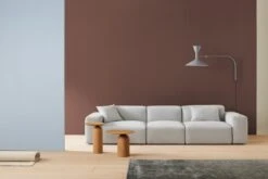 Basta Cubi Cushion, 35 X 60 Cm, Light Grey -Fine Home Textiles Store Cubi 3 seater with grey pillow