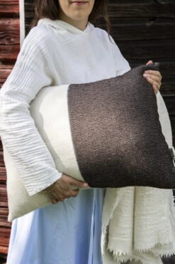 Tikau Block Cushion, 45 X 60 Cm, Blue - Black 10 Tikau Block Cushion, 45 X 60 Cm, Blue - Black -Fine Home Textiles Store Cushion black blue stripe 3