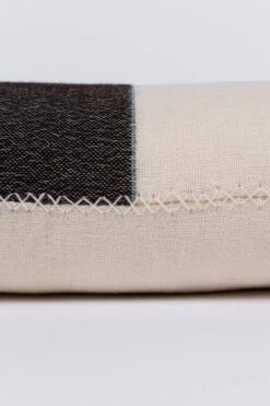 Tikau Block Cushion, 45 X 60 Cm, Blue - Black 9 Tikau Block Cushion, 45 X 60 Cm, Blue - Black -Fine Home Textiles Store Cushion black blue stripe 5