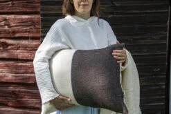 Tikau Block Cushion, 45 X 60 Cm, Blue - Black 12 Tikau Block Cushion, 45 X 60 Cm, Blue - Black -Fine Home Textiles Store Cushion black blue stripe 6