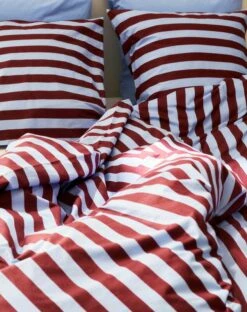 HAY Été Pillowcase, Bordeaux - Sky Blue 9 HAY Été Pillowcase, Bordeaux - Sky Blue -Fine Home Textiles Store Ete Duvet Cover Ete Pillowcase bordeaux and sky blue