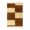 Ferm LIVING Mara Knotted Rug, S, Dark Brick - Offwhite 2 Ferm LIVING Mara Knotted Rug, S, Dark Brick - Offwhite -Fine Home Textiles Store FL1104264892 fermLIVING MaraKnottedRugs Small DarkBrickOffWhite 1104264892 KB