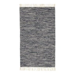 Ferm LIVING Melange Rug, 60 X 100 Cm, Dark Navy