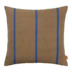 Ferm LIVING Grand Cushion, 50 X 50 Cm, Olive - Bright Blue