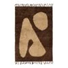 Ferm LIVING Abstract Rug, 120 X 180 Cm, Brown - Off White 1 Ferm LIVING Abstract Rug, 120 X 180 Cm, Brown - Off White -Fine Home Textiles Store FL1104265412 ferm LIVING SS22 AbstractRug Large 1104265411 pack 1 kb