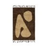 Ferm LIVING Abstract Rug, 80 X 120 Cm, Brown - Off White