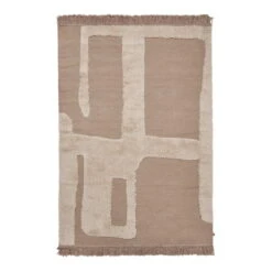 Ferm LIVING Alley Wool Rug, 140 X 200 Cm, Natural