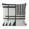 Ferm LIVING Kelim Cushion, Black Lines 1 Ferm LIVING Kelim Cushion, Black Lines -Fine Home Textiles Store FL7221