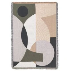 Ferm LIVING Entire Tapestry Blanket, Sand