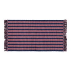 HAY Stripes And Stripes Door Mat, Navy Cacao