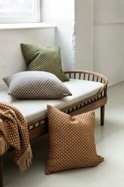 Røros Tweed Isak Cushion, 60 X 60 Cm, Chestnut -Fine Home Textiles Store ISAK CUSHION 105352 105351 105354