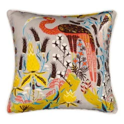 Klaus Haapaniemi & Co. Crane Cushion Cover, Linen-cotton, Grey