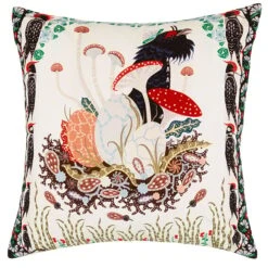 Klaus Haapaniemi & Co. Woodpeckers Cushion Cover, Velvet