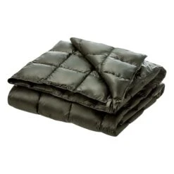 Joutsen Kulkuri Down Blanket, 130 X 190 Cm, Olive
