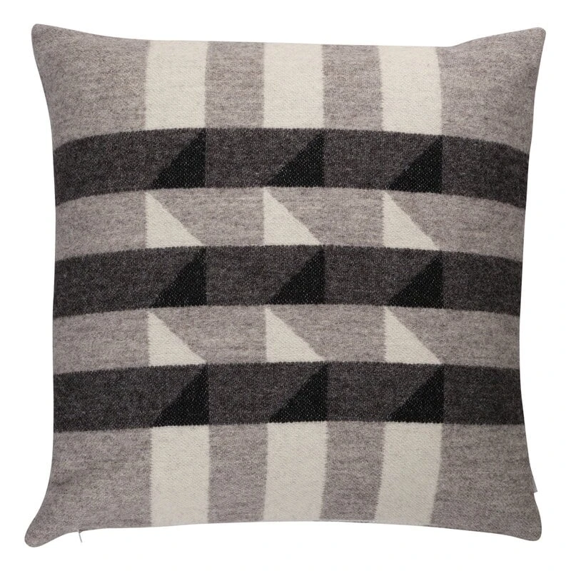 Røros Tweed Kvam Cushion, 50 X 50 Cm, Greyscale 4 Røros Tweed Kvam Cushion, 50 X 50 Cm, Greyscale - Image 2