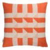 Røros Tweed Kvam Cushion, 50 X 50 Cm, Orange -Fine Home Textiles Store KVAM CUSHIONS ORANGE 105212 FRONT white