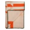 Røros Tweed Kvam Throw, 135 X 200 Cm, Orange -Fine Home Textiles Store KVAM THROW 5212 THUMB white