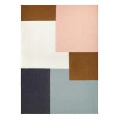 Finarte Kortteli Rug, Grey - Pink