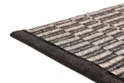VM Carpet Duo Latua Rug, Grey - Black -Fine Home Textiles Store Latua 7779 grey black corner