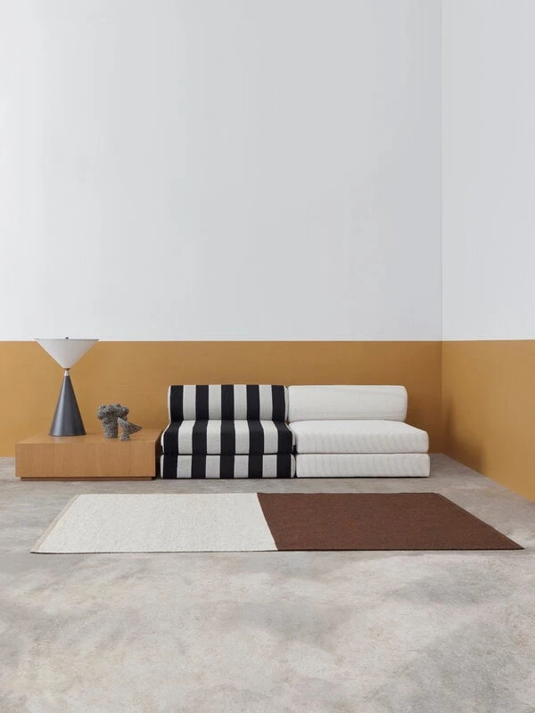 Interface Split Rug, Linen - Toffee Brown 6 Interface Split Rug, Linen - Toffee Brown - Image 4