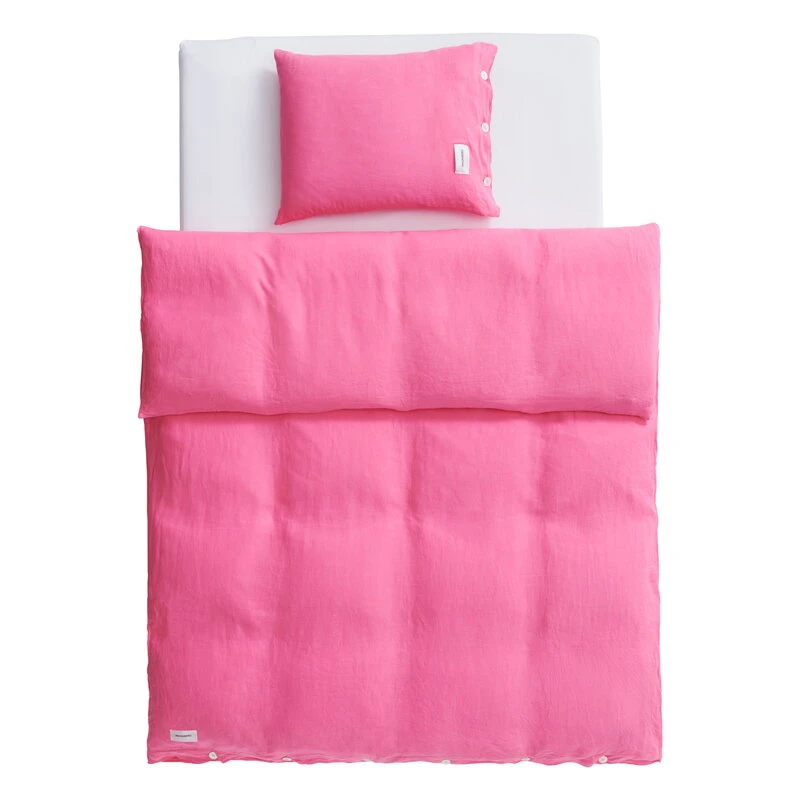 Magniberg Mother Linen Pillowcase, Happy Pink 4 Magniberg Mother Linen Pillowcase, Happy Pink - Image 2