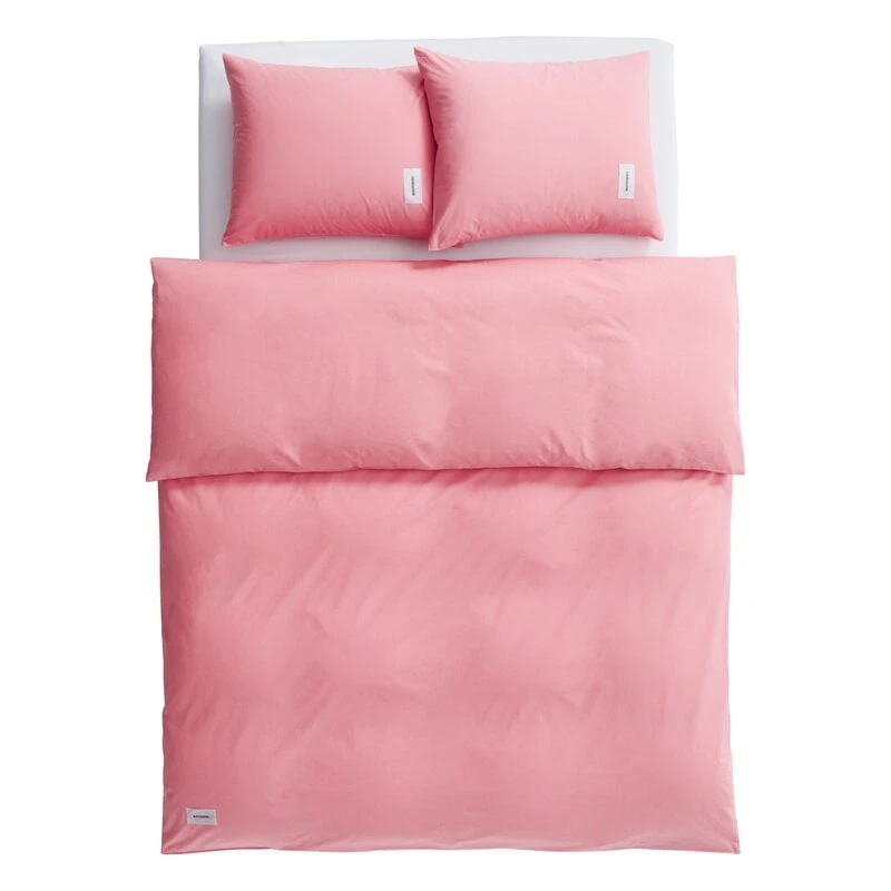 Magniberg Pure Poplin Duvet Cover, Coral Pink 8 Magniberg Pure Poplin Duvet Cover, Coral Pink - Image 6