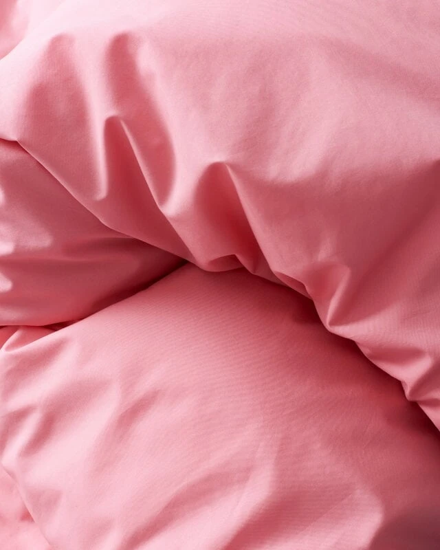 Magniberg Pure Poplin Duvet Cover, Coral Pink 6 Magniberg Pure Poplin Duvet Cover, Coral Pink - Image 4