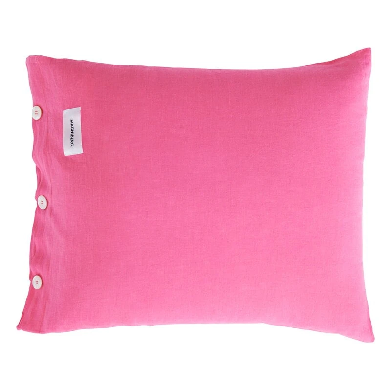 Magniberg Mother Linen Pillowcase, Happy Pink 3 Magniberg Mother Linen Pillowcase, Happy Pink