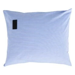Magniberg Wall Street Oxford Pillowcase, Striped Light Blue