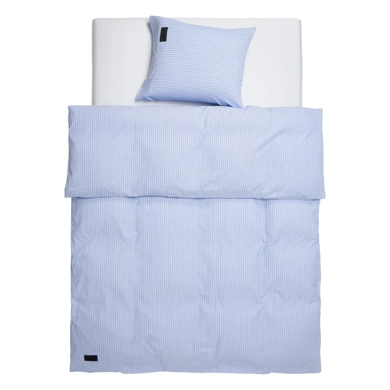 Magniberg Wall Street Oxford Pillowcase, Striped Light Blue 6 Magniberg Wall Street Oxford Pillowcase, Striped Light Blue - Image 4