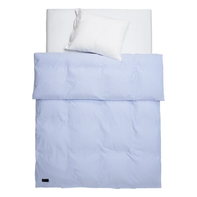 Magniberg Wall Street Oxford Duvet Cover, Striped Light Blue 8 Magniberg Wall Street Oxford Duvet Cover, Striped Light Blue - Image 6