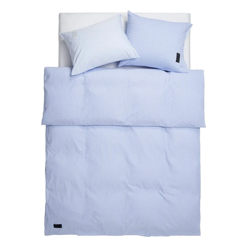 Magniberg Wall Street Oxford Pillowcase, Striped Light Blue 4 Magniberg Wall Street Oxford Pillowcase, Striped Light Blue - Image 2