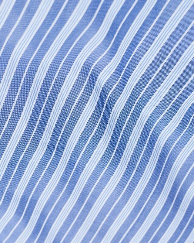 Magniberg Wall Street Oxford Duvet Cover, Striped Medium Blue 4 Magniberg Wall Street Oxford Duvet Cover, Striped Medium Blue - Image 2