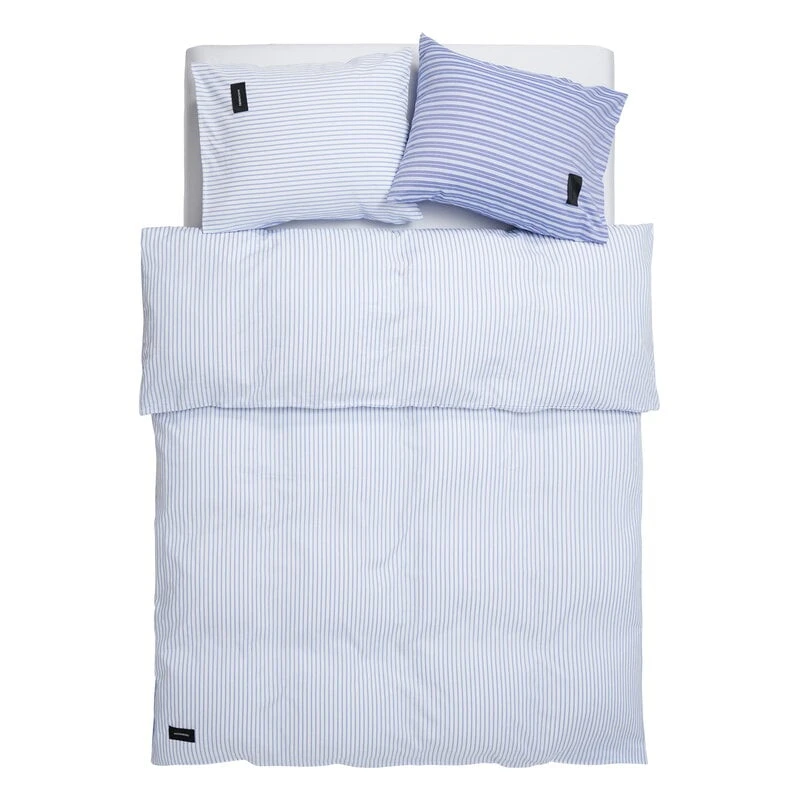 Magniberg Wall Street Oxford Pillowcase, Striped White 4 Magniberg Wall Street Oxford Pillowcase, Striped White - Image 2