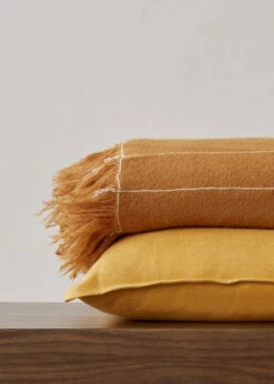 MENU Mimoides Pillow, 40 X 40 Cm, Ochre -Fine Home Textiles Store MENU Mimoides Pillow Battus Throw 2