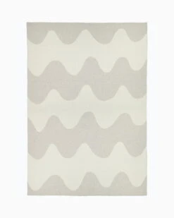 Marimekko Lokki Blanket, White - Beige 7 Marimekko Lokki Blanket, White - Beige -Fine Home Textiles Store MM 211 lokki neulottu huopa 130x180 070883 183 FR2