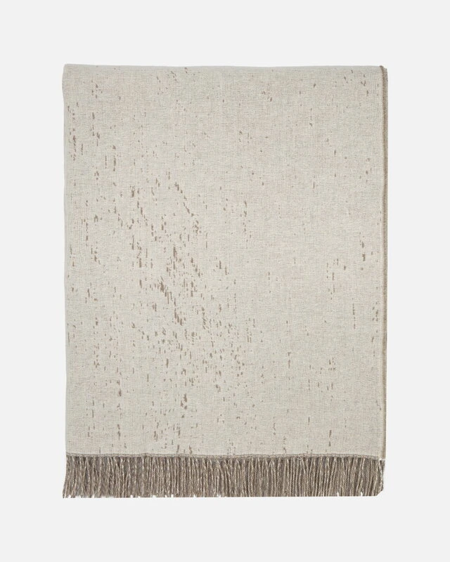 Marimekko Kuiskaus Blanket, Grey - Off White 5 Marimekko Kuiskaus Blanket, Grey - Off White - Image 3