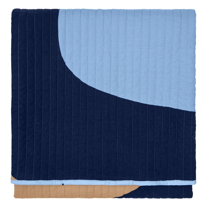 Marimekko Seireeni Bed Cover, 260 X 234 Cm, Off-white - Dark Blue - Beige 4 Marimekko Seireeni Bed Cover, 260 X 234 Cm, Off-white - Dark Blue - Beige - Image 2