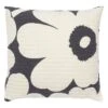 Marimekko Unikko Cushion, 60 X 60 Cm, Charcoal - Off-white