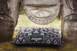 Saana Ja Olli Maailman Synty Cushion Cover, 60 X 80 Cm, Black - White -Fine Home Textiles Store Maailman synty interior pillow large 2 Photo Unto Rautio hi res