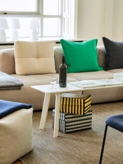 HAY Moiré Kelim Rug, Cinnamon 11 HAY Moiré Kelim Rug, Cinnamon -Fine Home Textiles Store Mags Soft 3 Seater comb 4 right Metaphore 027 beige stitching Moire Kelim cinnamon CPH Deux 215 Bench L140xW35xH45 pearl white laminate pearl white plywood 01