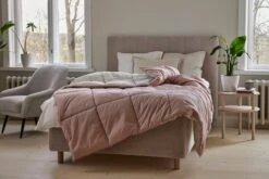 Matri Moona Single Bed Cover, 160 X 260 Cm, Rose Powder - Mulberry 6 Matri Moona Single Bed Cover, 160 X 260 Cm, Rose Powder - Mulberry -Fine Home Textiles Store Matri Basic Quilted Moona rose powder0206 lr